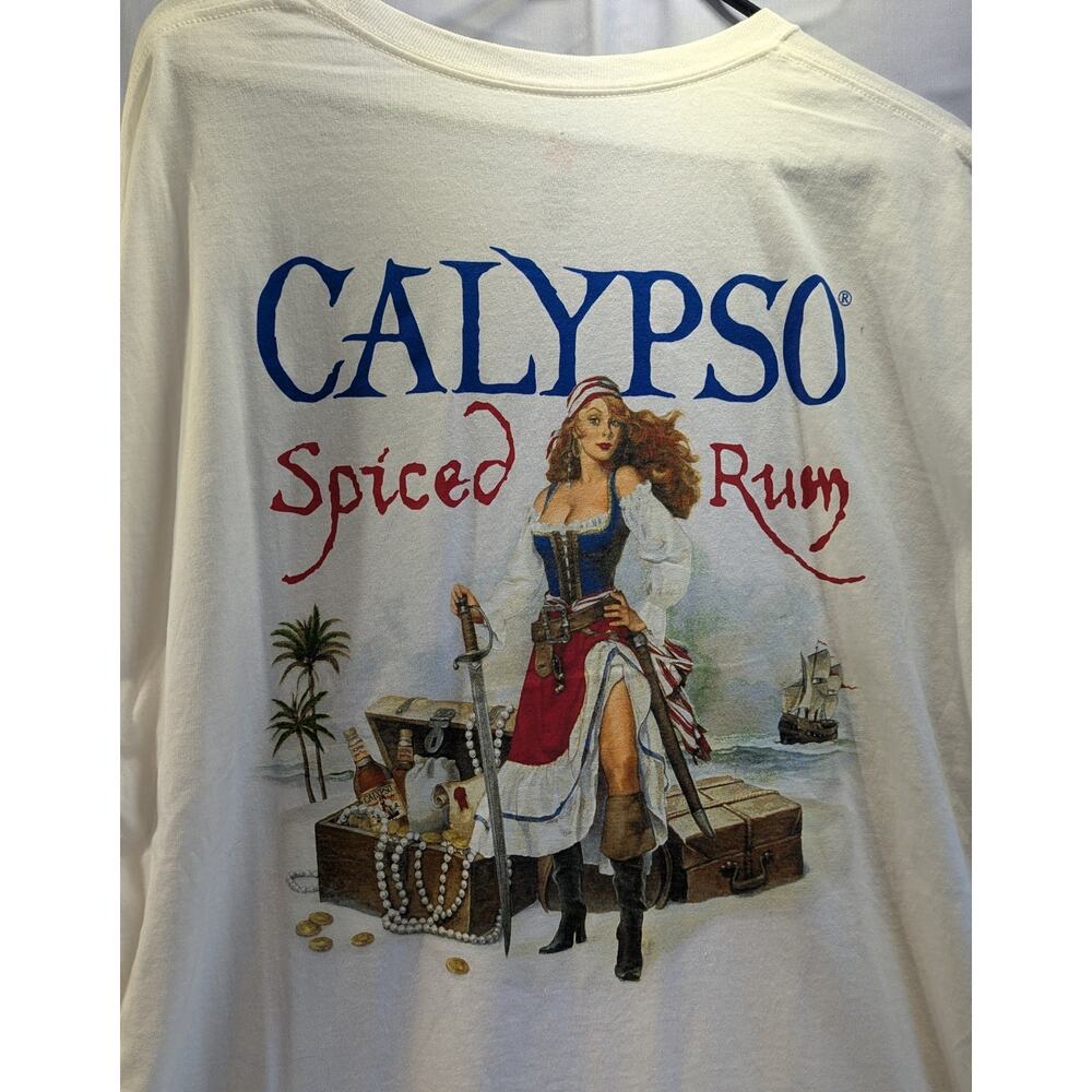 Calypso Spiced Rum Graphic Tee Men's Size XL